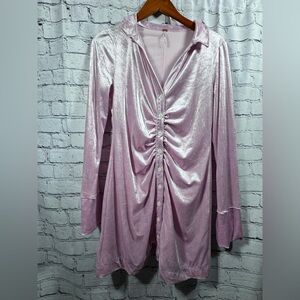 Free People Shayla Velvet Mini Dress Medium